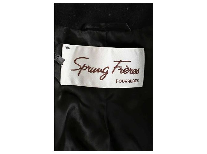 Sprung Frères Black wool coat - view 5