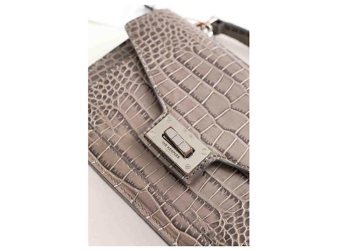 The Kooples Borsa a Spalla Emily in Pelle Khaki Cachi - vista 4