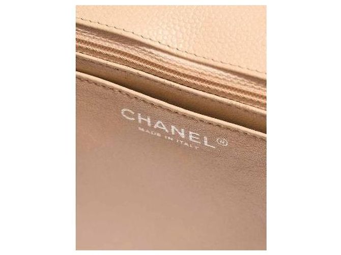 Borsa CHANEL Timeless/Classique in Pelle Beige - 103234 - vista 4