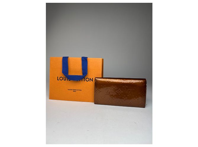 Vintage Louis Vuitton Vernis Leather Wallet Brown - view 12