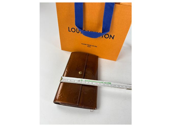 Vintage Louis Vuitton Vernis Leather Wallet Brown - view 5