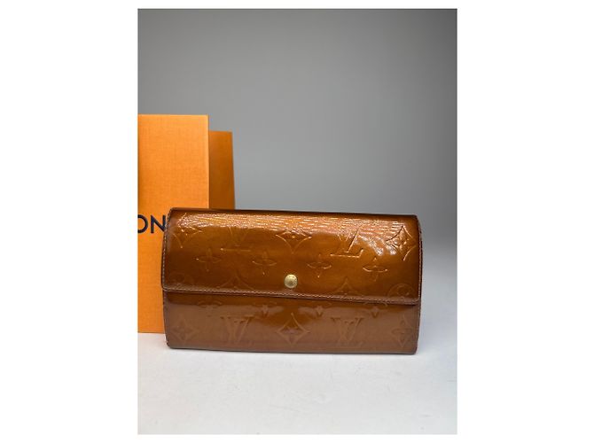 Vintage Louis Vuitton Vernis Leather Wallet Brown - view 6