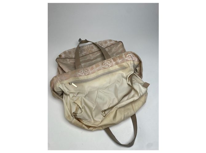 Vintage Chanel Tote Bag Beige - Ansicht 15