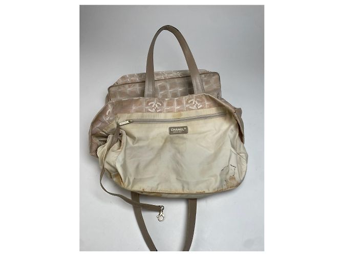 Vintage Chanel Tote Bag Beige - Ansicht 4