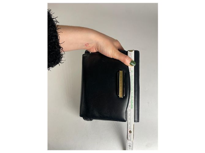 Vintage Givenchy Lederhandtasche schwarz - Ansicht 10