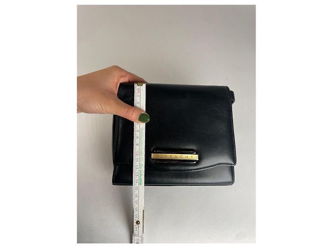 Vintage Givenchy Lederhandtasche schwarz - Ansicht 11