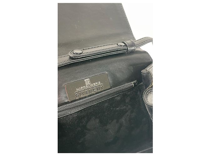 Vintage Givenchy Lederhandtasche schwarz - Ansicht 4