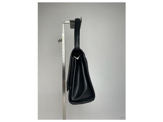 Vintage Givenchy Lederhandtasche schwarz - Ansicht 8