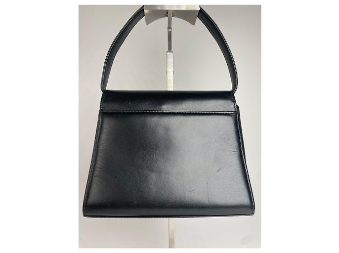 Vintage Givenchy Lederhandtasche schwarz - Ansicht 9