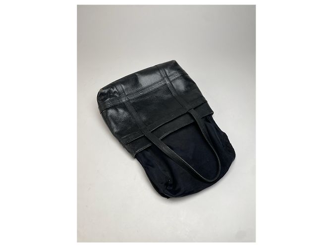 Vintage Givenchy Lederhandtasche schwarz - Ansicht 2