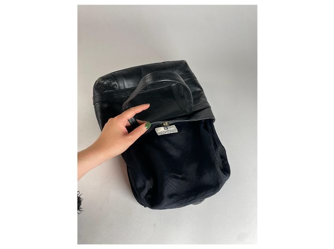 Vintage Givenchy Lederhandtasche schwarz - Ansicht 4