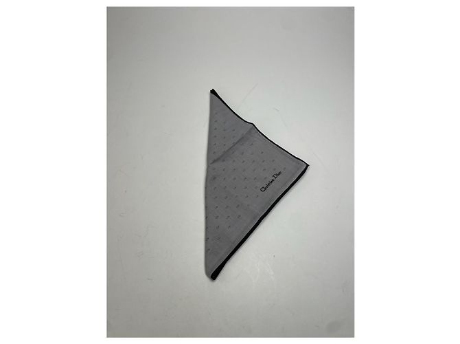 Dior Sciarpa Monogramma Vintage Celine Paris Grigio Nero - vista 3