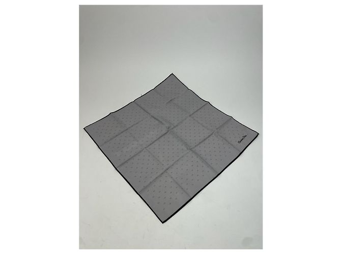 Dior Sciarpa Monogramma Vintage Celine Paris Grigio Nero - vista 4