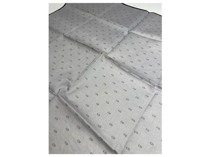 Dior Sciarpa Monogramma Vintage Celine Paris Grigio Nero - vista 6