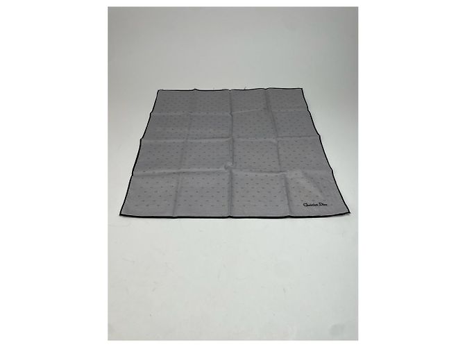 Dior Sciarpa Monogramma Vintage Celine Paris Grigio Nero - vista 7