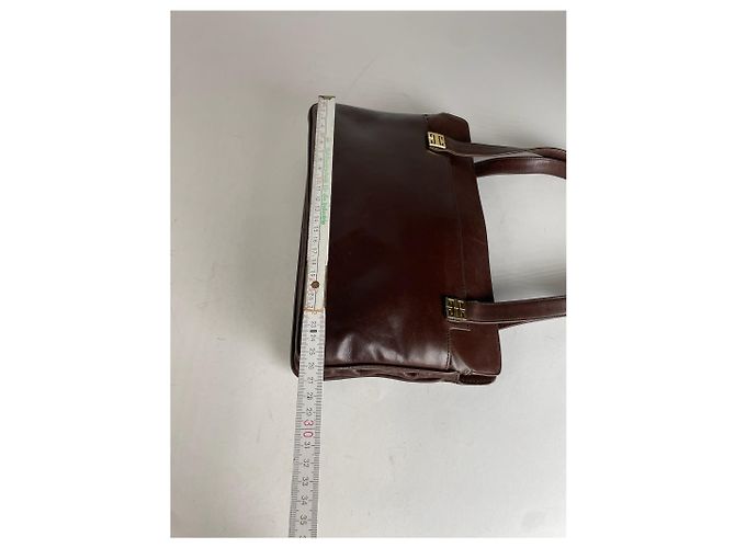 Borsa in pelle vintage Givenchy marrone - vista 11