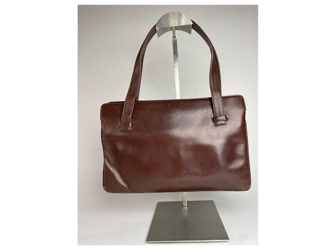 Borsa in pelle vintage Givenchy marrone - vista 2