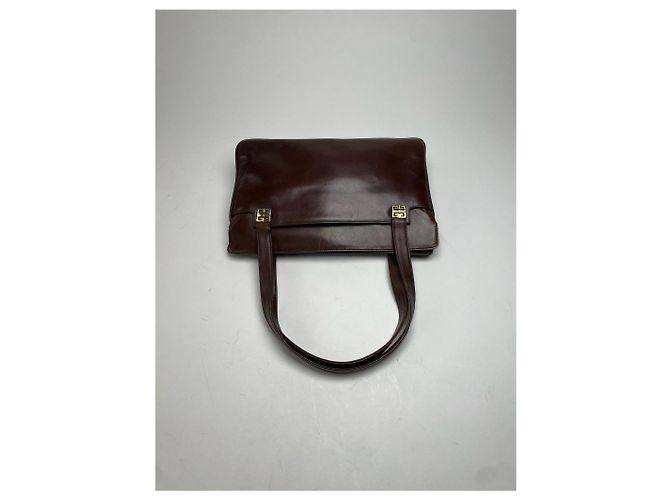Borsa in pelle vintage Givenchy marrone - vista 5