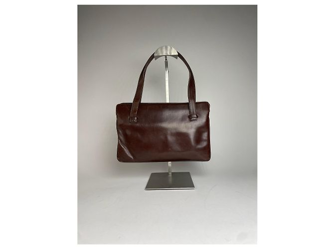 Borsa in pelle vintage Givenchy marrone - vista 7