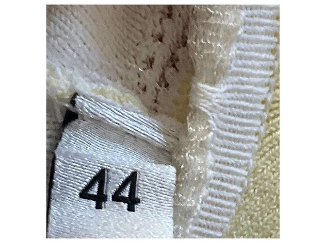 Gestreiftes Strickkleid Limonade / Elfenbein Elisabetta Franchi Gelb - Ansicht 5