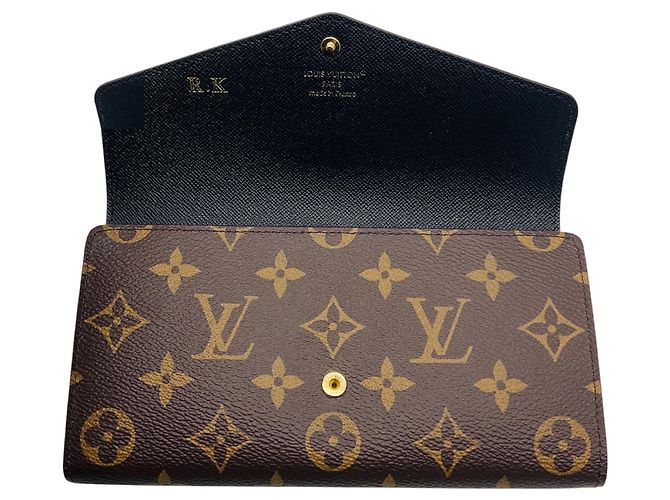 Louis Vuitton Brown / Tan Monogram Canvas Sarah Wallet - view 10