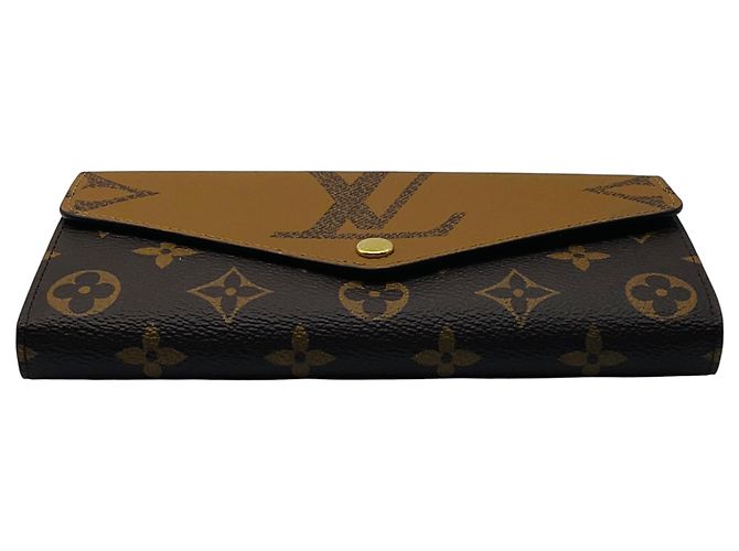 Louis Vuitton Brown / Tan Monogram Canvas Sarah Wallet - view 4