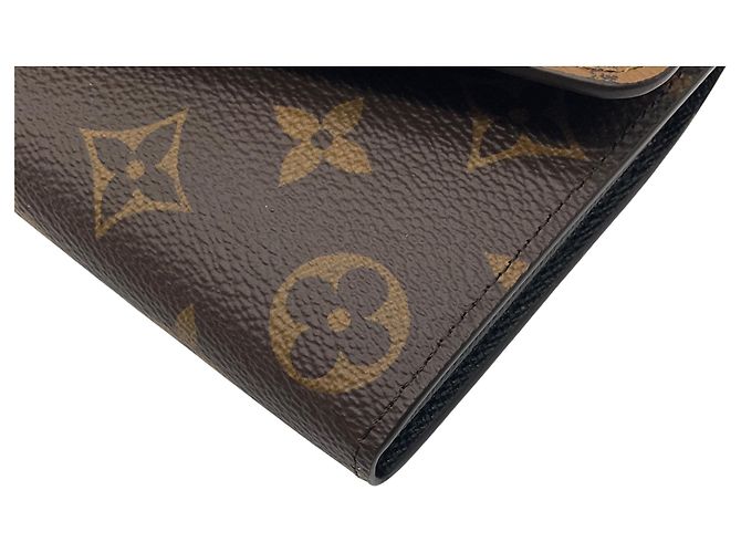Louis Vuitton Brown / Tan Monogram Canvas Sarah Wallet - view 7