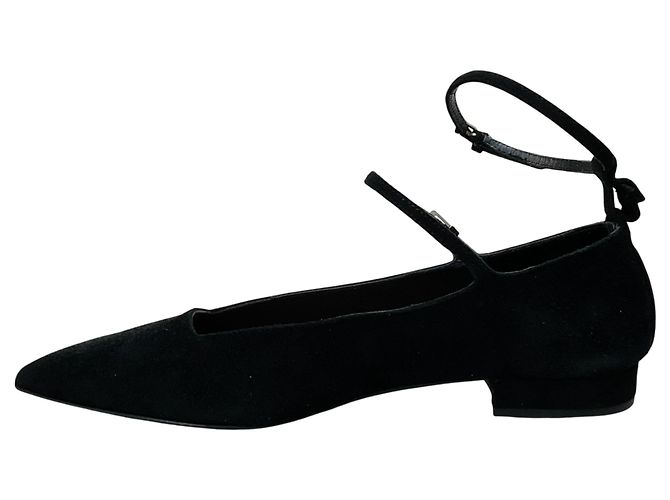 Ballerine Ilona in Camoscio Nero di Laurence Dacade - vista 3