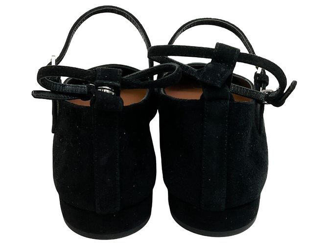 Ballerine Ilona in Camoscio Nero di Laurence Dacade - vista 5