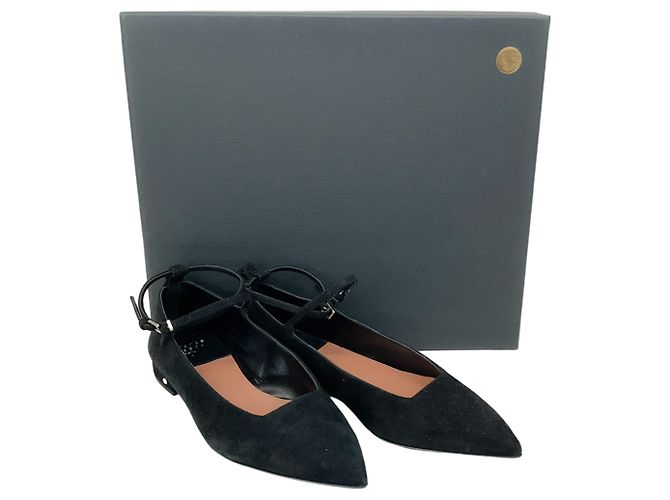 Ballerine Ilona in Camoscio Nero di Laurence Dacade - vista 6