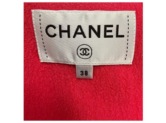 Fuchsia 2021 Rüschensilk-Chiffon Cocktailkleid von Chanel Pink - Ansicht 4