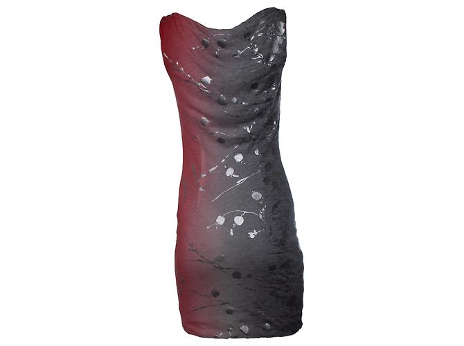Autre Marque Jersey Costume Nacional,  jersey dress Pink Grey - view 3