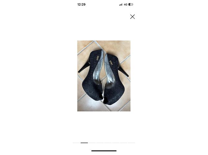 Décolleté Gucci in Pizzo Nero - vista 2