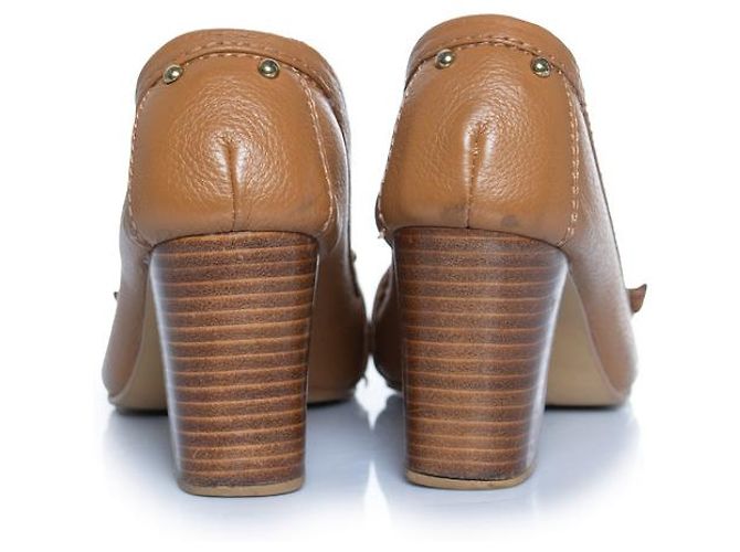 Chloé, brauner Leder-Loafer-Pump - Ansicht 3