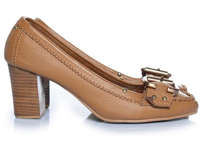 Chloé, brauner Leder-Loafer-Pump - Ansicht 4