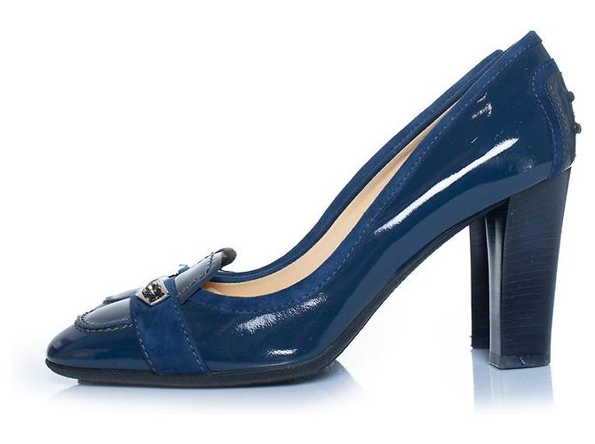 Tod's Tod’s, Lackleder Slipper Blau - Ansicht 2