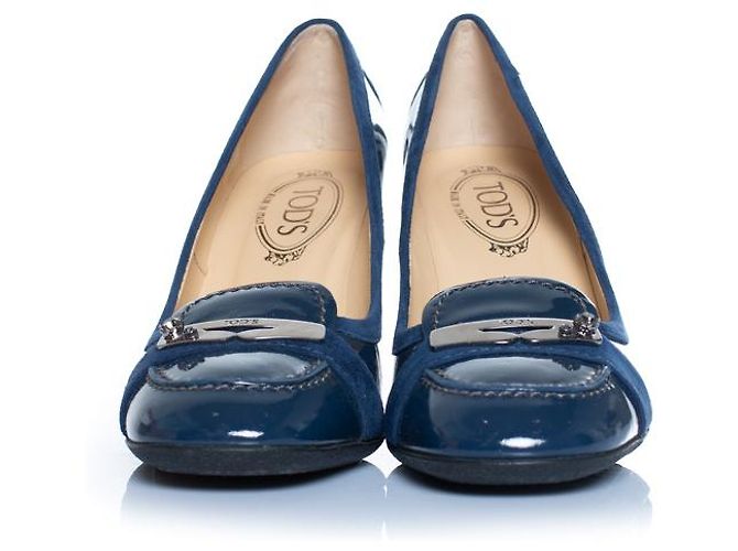 Tod's Tod’s, Lackleder Slipper Blau - Ansicht 4