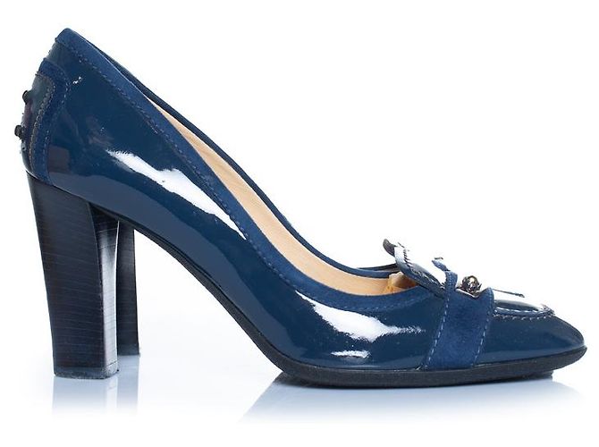 Tod's Tod’s, Lackleder Slipper Blau - Ansicht 5