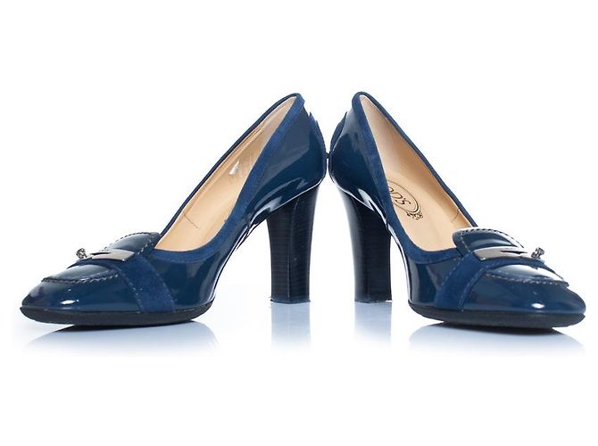 Tod's Tod’s, Lackleder Slipper Blau - Ansicht 6