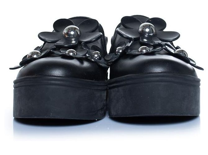 Marc Jacobs, Sneakers slip-on floreali in nero - vista 5