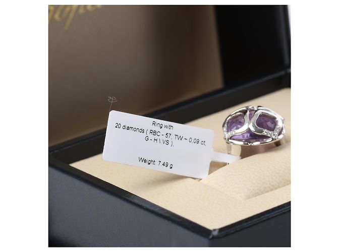 Anillo de cóctel Chopard Imperiale Amatista Diamante en oro blanco de 18k, Talla 51 EU - vista 11