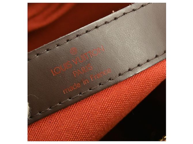 Borsa a mano Naviglio Damier Louis Vuitton Marrone - vista 4