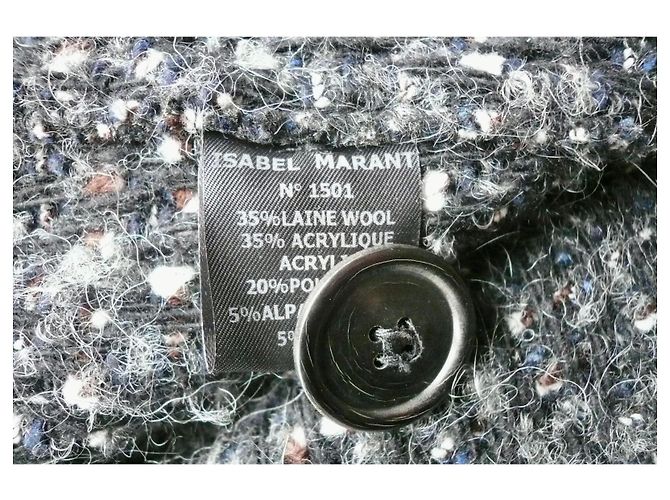 ISABEL MARANT ETOILE Superb Jaqueta de Tweed ¾ Cinza - vista 5