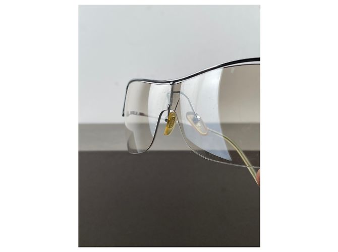 Occhiali da sole Gucci di Tom Ford GG2683/S Wrap Mask Shield degli anni 2000 Argento - vista 12