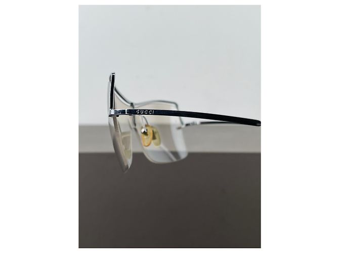 Occhiali da sole Gucci di Tom Ford GG2683/S Wrap Mask Shield degli anni 2000 Argento - vista 9