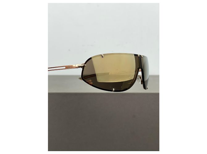 Occhiali da sole Dior di Galliano AW00 'Cossack' Wrap Mask Shield D'oro - vista 11
