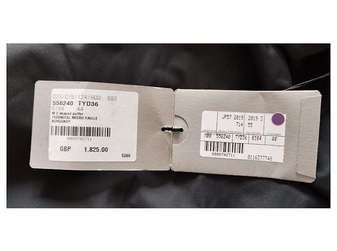 Giacca a piuma Balenciaga bordeaux 2019 Bordò - vista 11