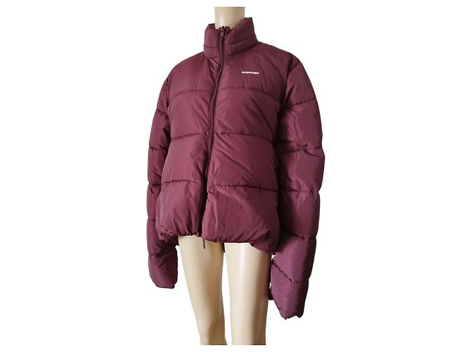 Giacca a piuma Balenciaga bordeaux 2019 Bordò - vista 3