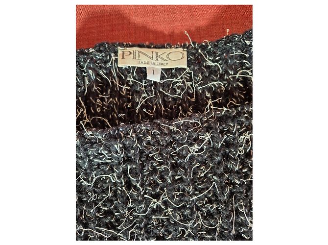 Pull Pinko à poils longs - manches courtes longueur 39cm épaule 50cm buste 47 - vue 2