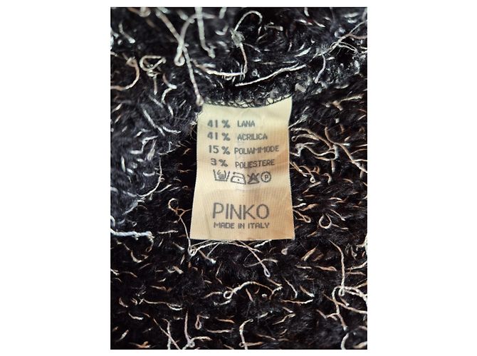 Pull Pinko à poils longs - manches courtes longueur 39cm épaule 50cm buste 47 - vue 3